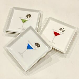 Crate&Barrel | Set of 6 Jack Frost Appetizer Plates